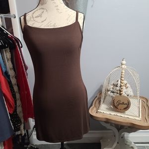 Vintage NY & CO, Brown Spaghetti Straps, Brown SZ